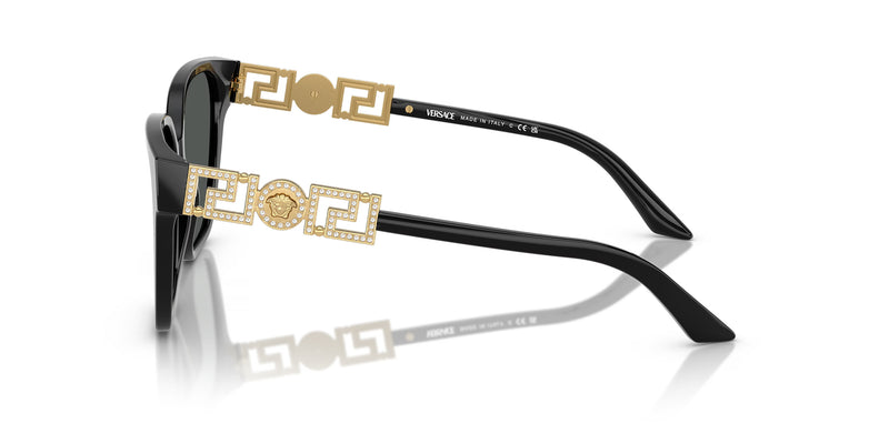 Sunglasses with Gold Dimonte Greca in Black