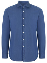 Blue Denim Regular Fit Cotton Shirt