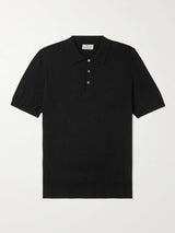 Black Knit Polo