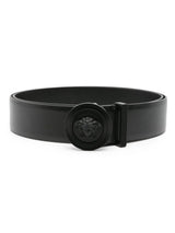 Medusa Biggie Enamel Leather Belt 4cm