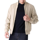 Beige/Black Reversible Bomber Jacket