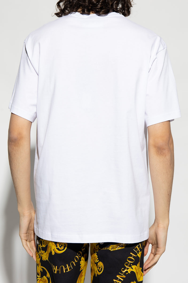 Baroque Square Logo T-Shirt in White