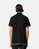 Calligraphy Logo Couture Polo in Black