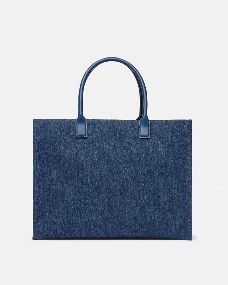 La Medusa Large Denim Tote Bag