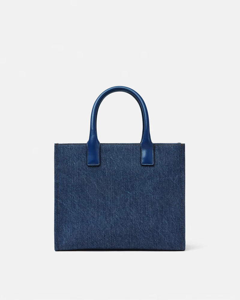 La Medusa Small Denim Tote Bag