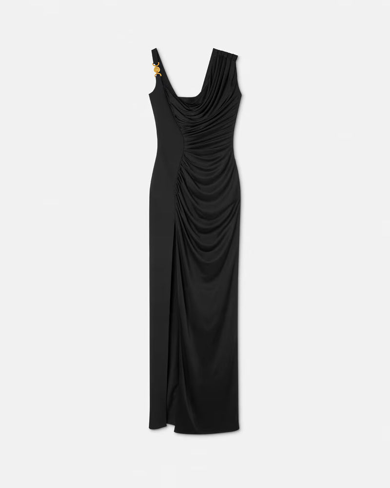 Medusa '95 Draped Gown in Black