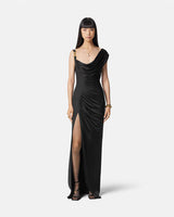 Medusa '95 Draped Gown in Black