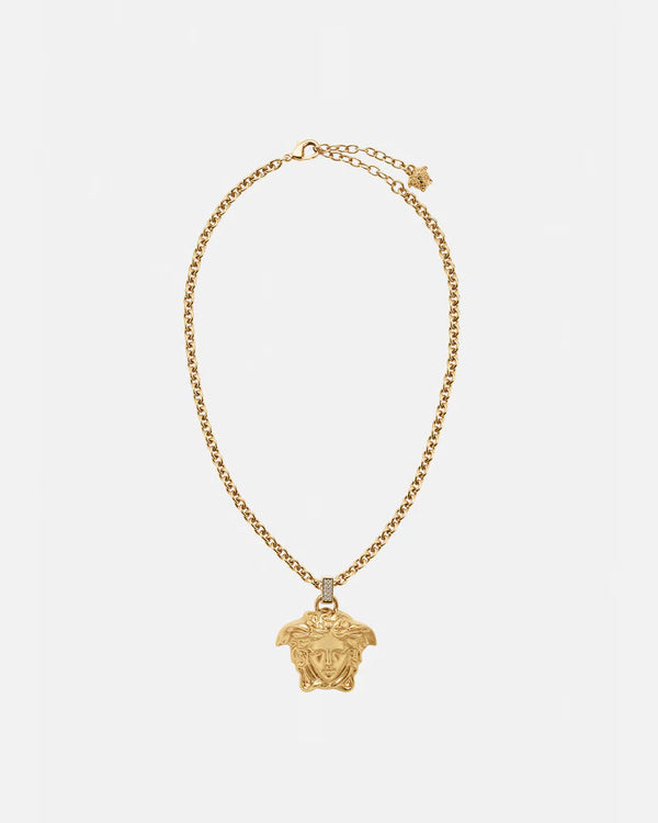 Gold Medusa Pendant Necklace