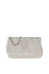 Virtus Silver Embellished Clutch