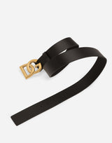 Lux Leather Gold DG Logo Belt