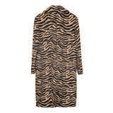 Tiger Print Long Coat