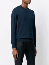 Navy Knit Crewneck Jumper