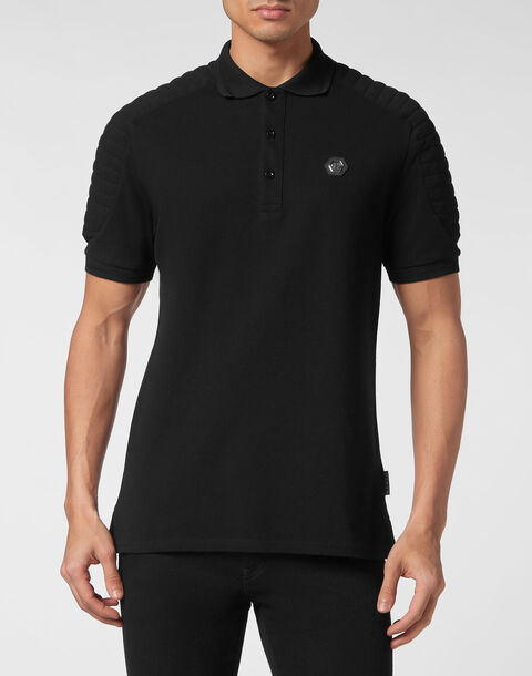 Black Piquet Polo Shirt SS