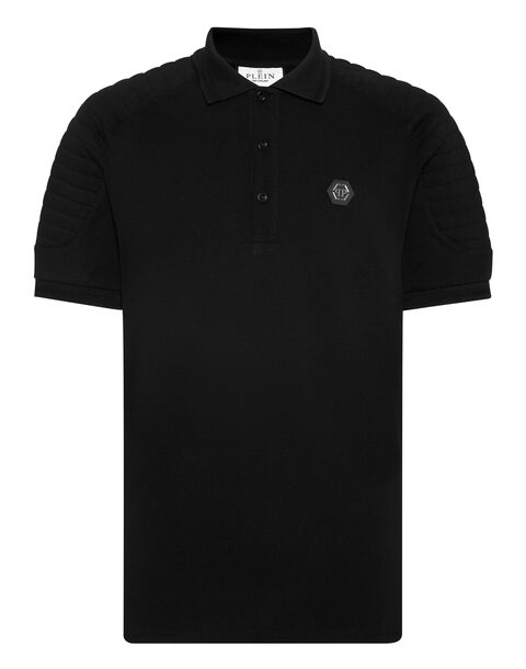 Black Piquet Polo Shirt SS