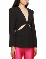 Black Cut-Out Blazer