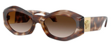 Havana Geometric Slim Sunglasses