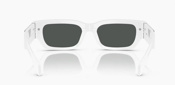 Black and White Slim Frame Sunglasses