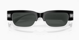 Black and White Slim Frame Sunglasses