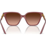 Sunglasses with Gold Dimonte Greca in Perla Dark Ruby