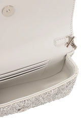 Virtus Silver Embellished Clutch