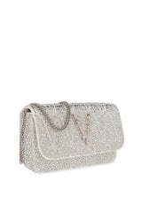 Virtus Silver Embellished Clutch