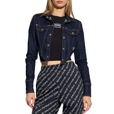 VJC Denim Corset-Style Zip Jacket