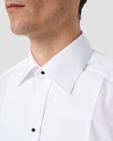 White Piqué Tuxedo Shirt