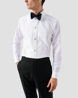 White Piqué Tuxedo Shirt