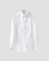 White Piqué Tuxedo Shirt