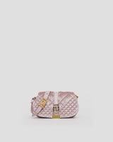 Greca Goddess Velvet Mini Bag in Pink