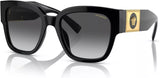 Black Polarised Sunglasses with Grey Gradient