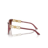 Sunglasses with Gold Dimonte Greca in Perla Dark Ruby