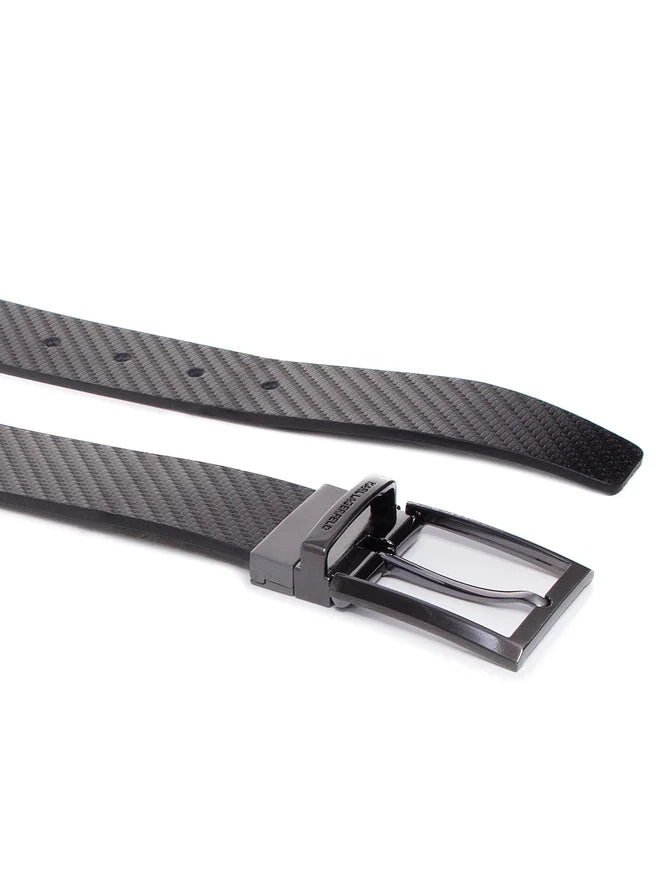 Textured/Smooth Reversible Black Belt