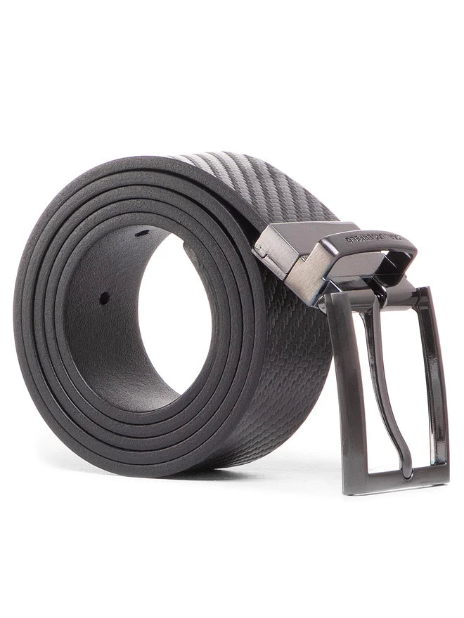 Textured/Smooth Reversible Black Belt