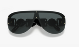 Medusa Detail Sunglasses in Black